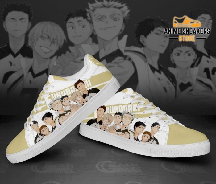 Haikyu Fukurodani Skate Shoes Black Haikyu!! Custom Anime