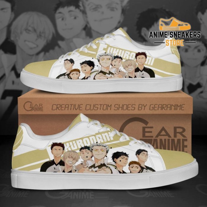 Haikyu Fukurodani Skate Shoes Black Haikyu!! Custom Anime Men / Us6