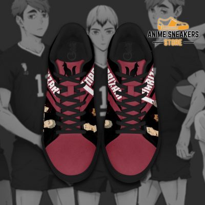 Haikyu Inarizaki Skate Shoes Black Haikyu!! Custom Anime