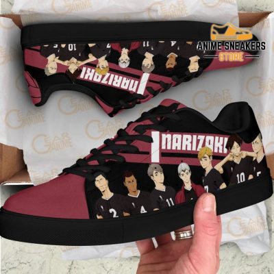 Haikyu Inarizaki Skate Shoes Black Haikyu!! Custom Anime