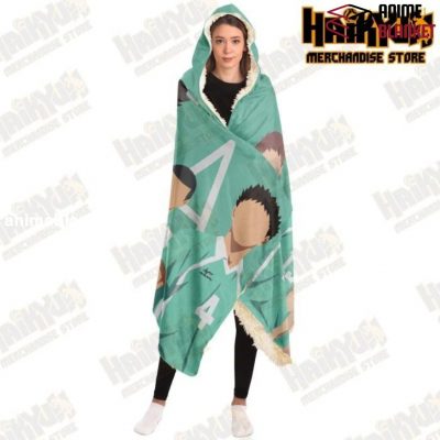 Haikyuu Aoba Johsai High Hooded Blanket - Aop