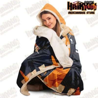 Haikyuu Karasuno High School Hooded Blanket - Aop