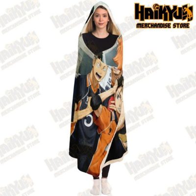Haikyuu Karasuno Hooded Blanket New Design No.3 - Aop