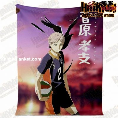 Haikyuu Number.02 Karusano High Premium Microfleece Blanket Style - Aop