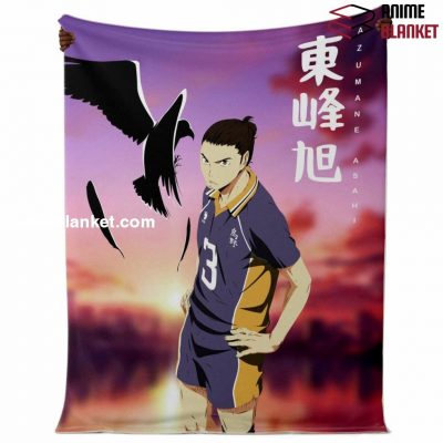 Haikyuu Number.03 Karusano High Blanket Style Premium Microfleece - Aop
