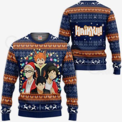 Haikyuu Ugly Christmas Sweater Haikyuu Anime Xmas Gift VA10 Sweater / S Official Haikyuu Merch