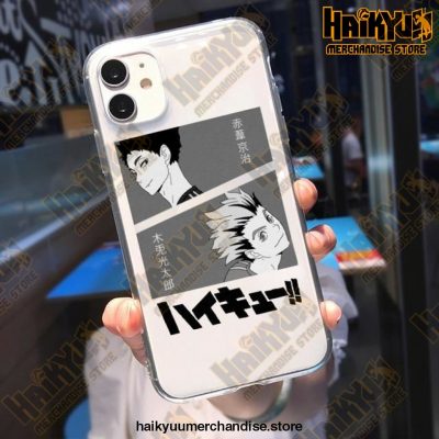 2021 Haikyuu Transparent Phone Case For Iphone 7 / Style 2