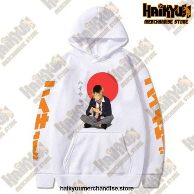 2021 Japan Anime Haikyuu Men Female Hoodies Autumn Casual Pullover Sweatshirts Coat White / Xl