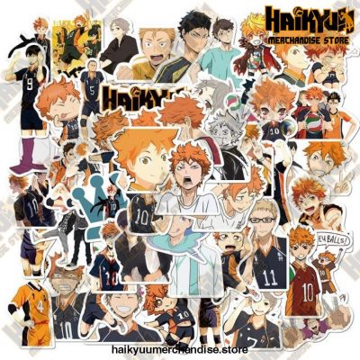 50Pcs Anime Haikyuu!! Stickers 50 Haikyuu A