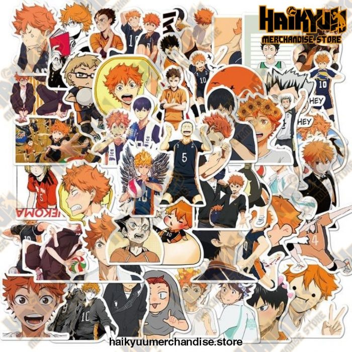 50Pcs Anime Haikyuu!! Stickers 50 Haikyuu D