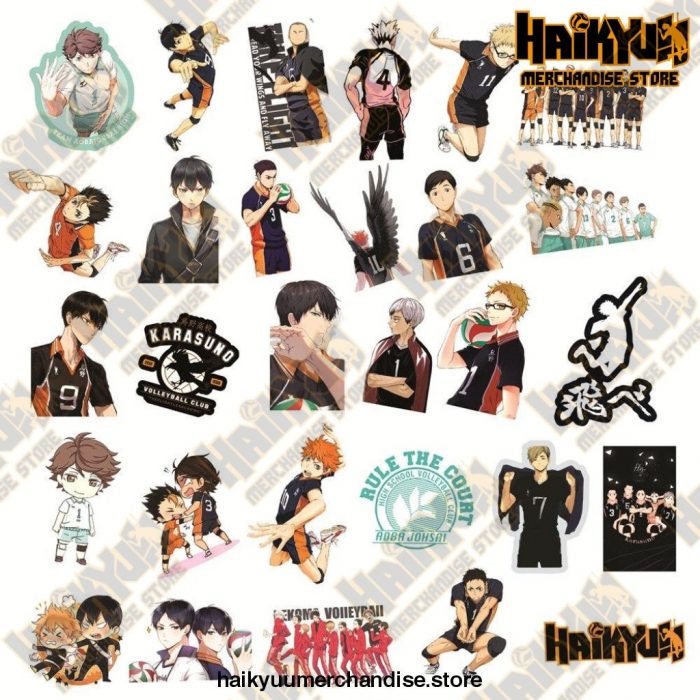 50Pcs New Anime Haikyuu!! Stickers
