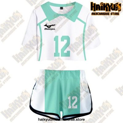 Aoba Johsai High Cosplay Sportswear Jerseys Uniform 12 / S