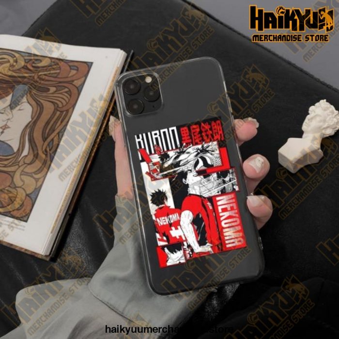 Cool Haikyuu Anime Clear Phone Case Style 1 / For Iphone 11