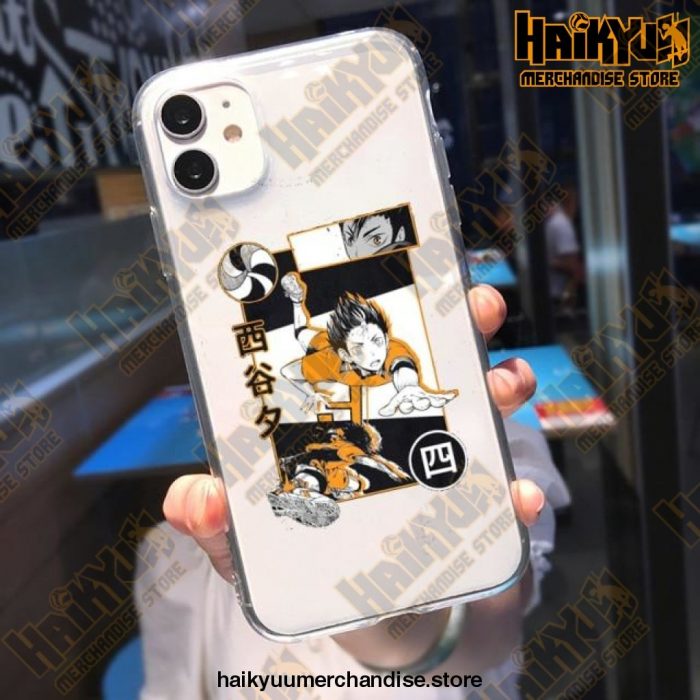 Cool Haikyuu Anime Clear Phone Case Style 4 / For Iphone 11