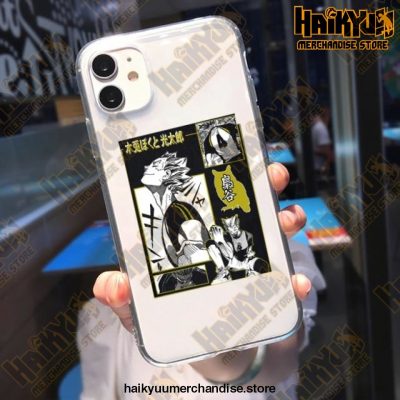 Cool Haikyuu Anime Clear Phone Case Style 5 / For Iphone Xr