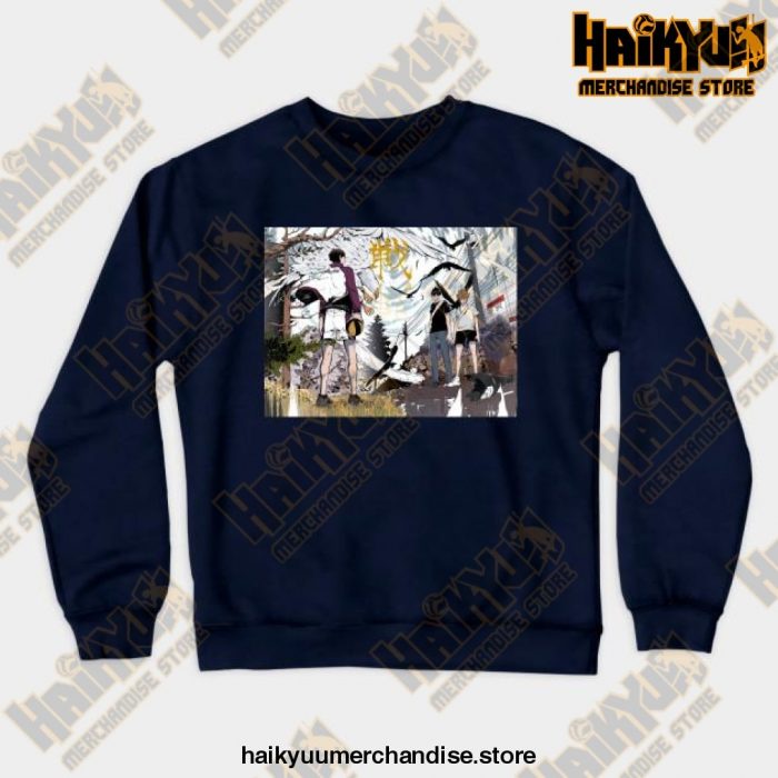Haikyuu Anime Sweatshirt Navy Blue / S