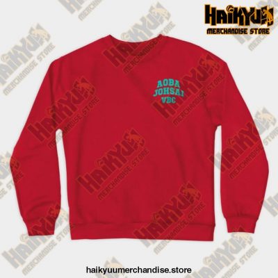 Haikyuu!! - Aoba Johsai Uniform Crewneck Sweatshirt Red / S