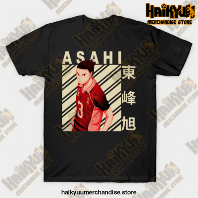 Haikyuu Asahi Azumane T-Shirt Black / S