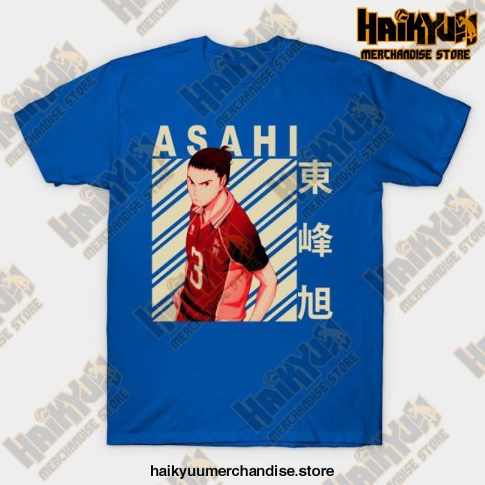 Haikyuu Asahi Azumane T-Shirt Blue / S