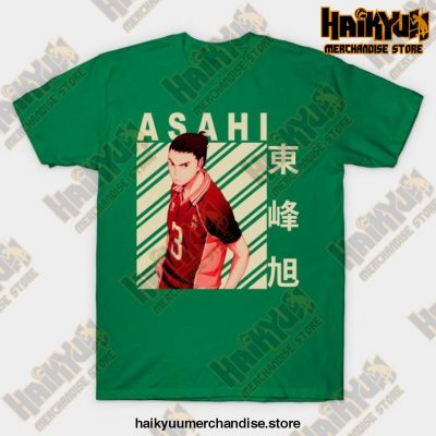Haikyuu Asahi Azumane T-Shirt Green / S