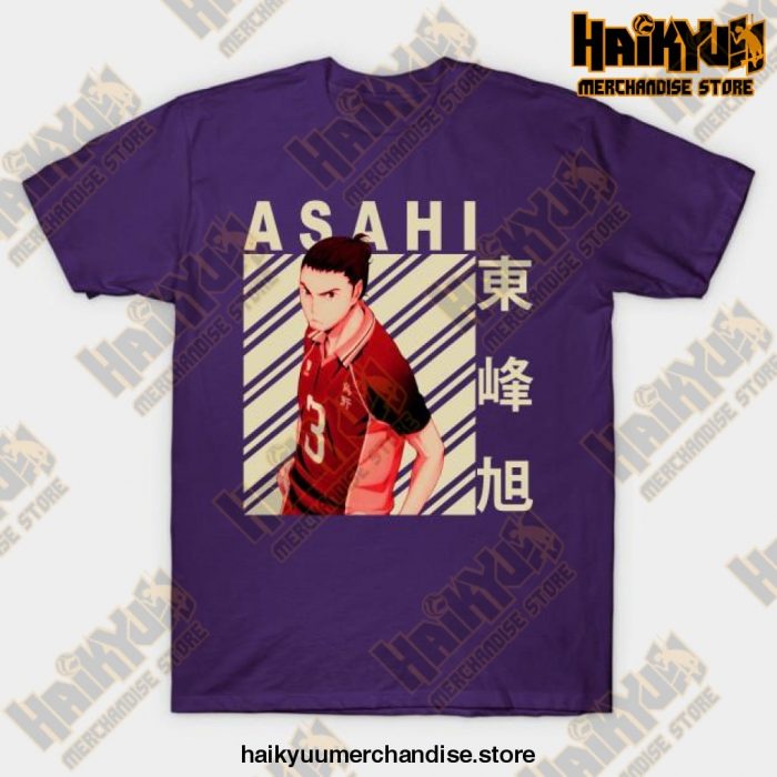 Haikyuu Asahi Azumane T-Shirt Purple / S