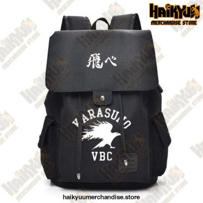 Haikyuu Backpack <br></noscript> Karasuno VBC Black Official Haikyuu Backpack Merch