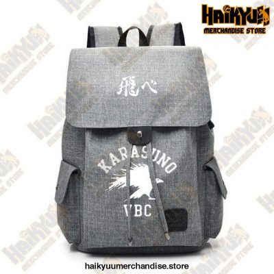 Gray Official Haikyuu Backpack Merch