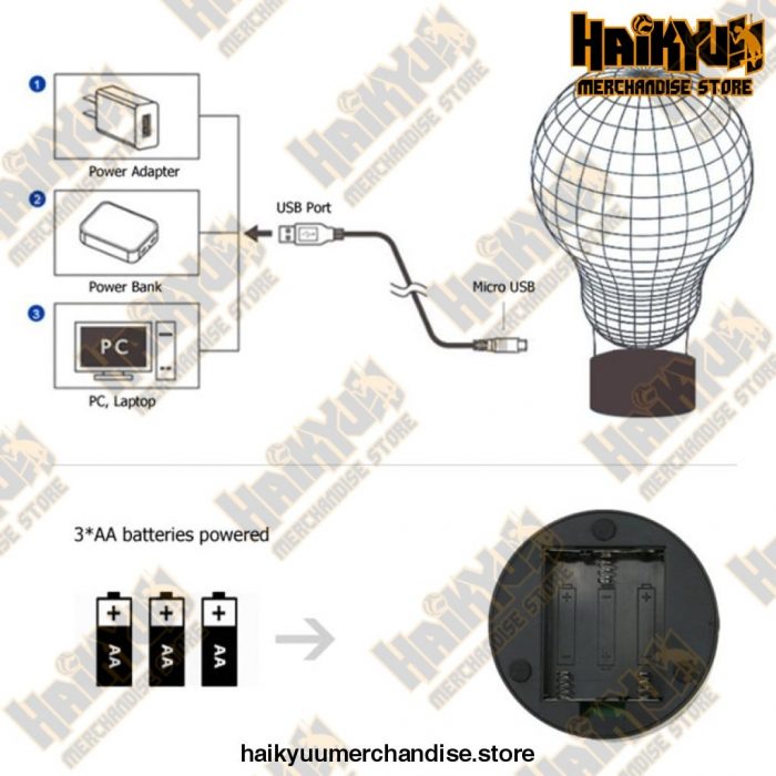 Haikyuu Daichi Sawamura Led 3D Anime Lamp