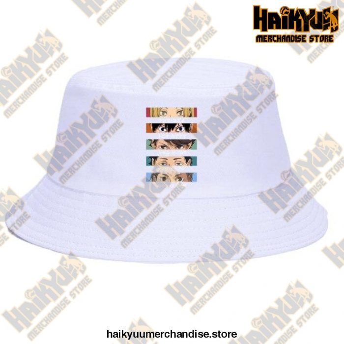 Haikyuu Foldable Printing Bucket Hat White 6 / China One Size