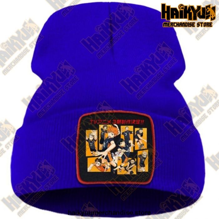 Haikyuu Karasuno High School Beanie For Teens Blue / China One Size