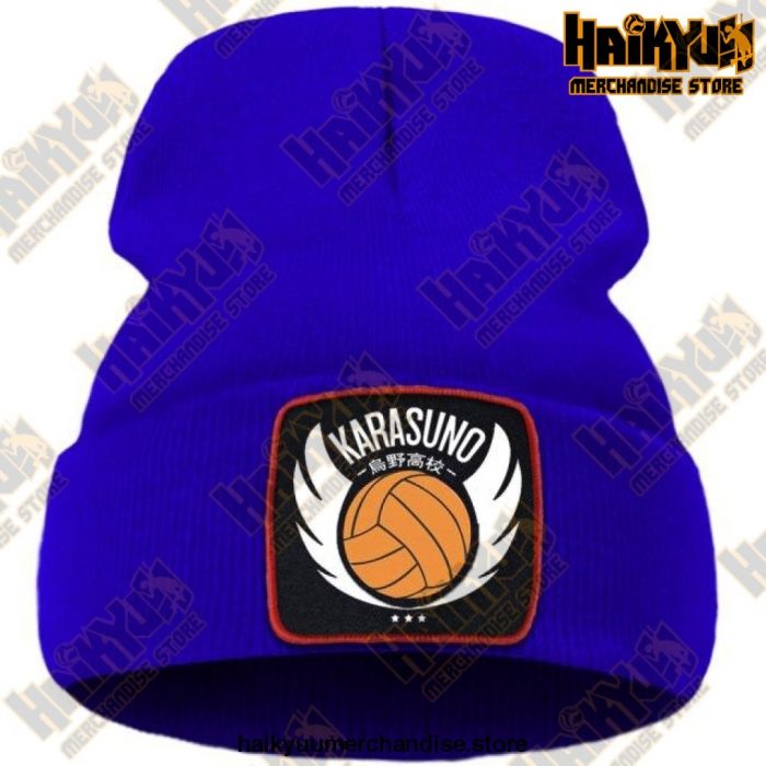 Haikyuu Karasuno High Winter Beanie Blue / China One Size