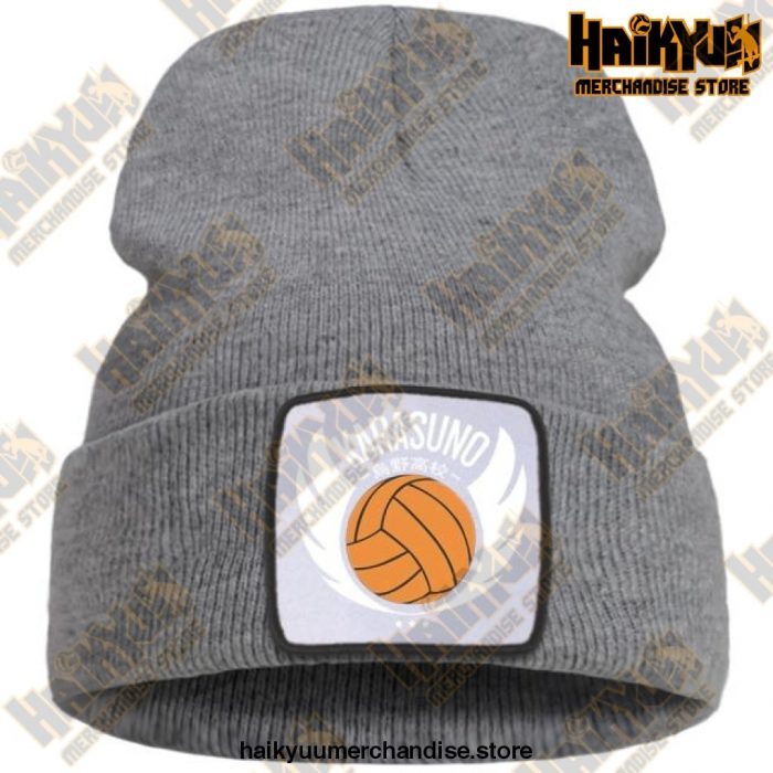 Haikyuu Karasuno High Winter Beanie Gray / China One Size