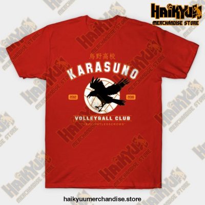 Karasuno Haikyuu Anime T-Shirt Red / S