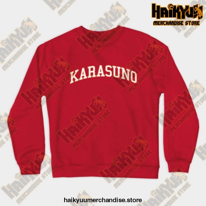 Karasuno Haikyuu Sweatshirt Red / S