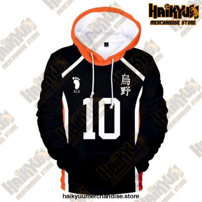 Karasuno High Cosplay Hoodie 10 / S