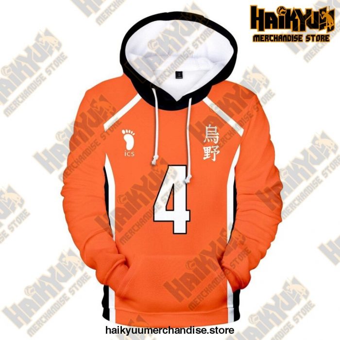 Karasuno High Cosplay Hoodie 4 / S