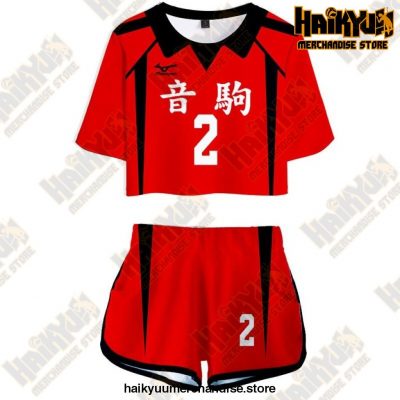 Nekoma High Cosplay Sportswear Jerseys Uniform 2 / S