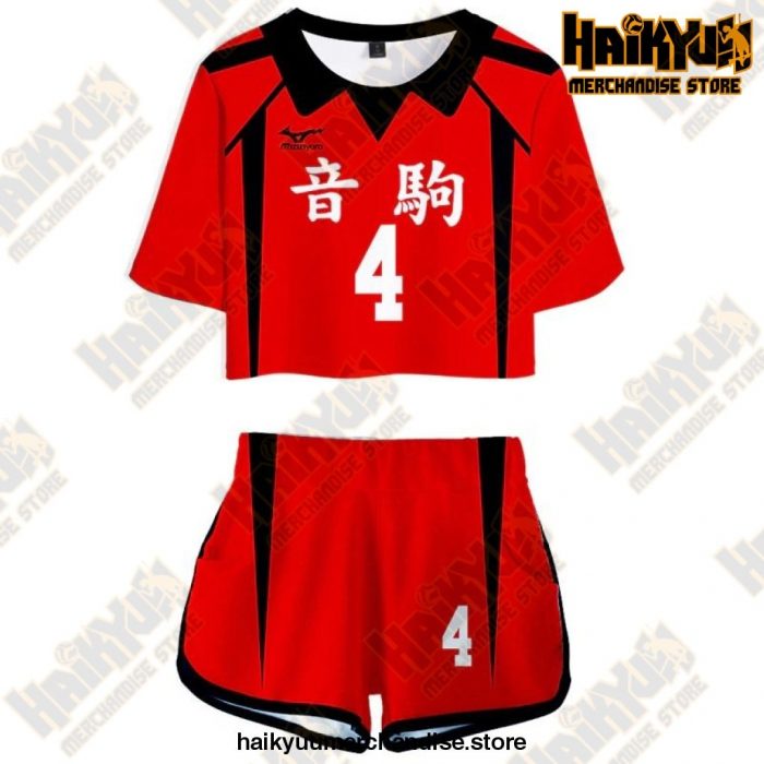 Nekoma High Cosplay Sportswear Jerseys Uniform 4 / S