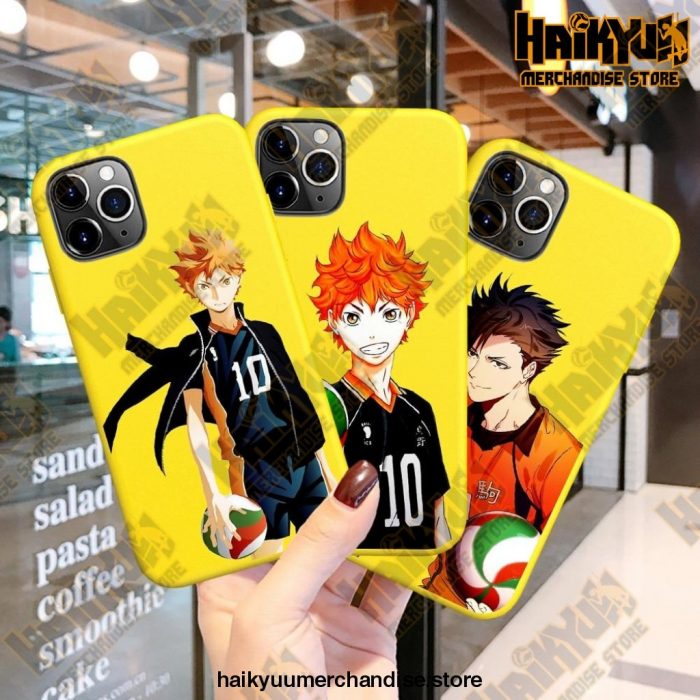 New Haikyuu Anime Yellow Phone Case