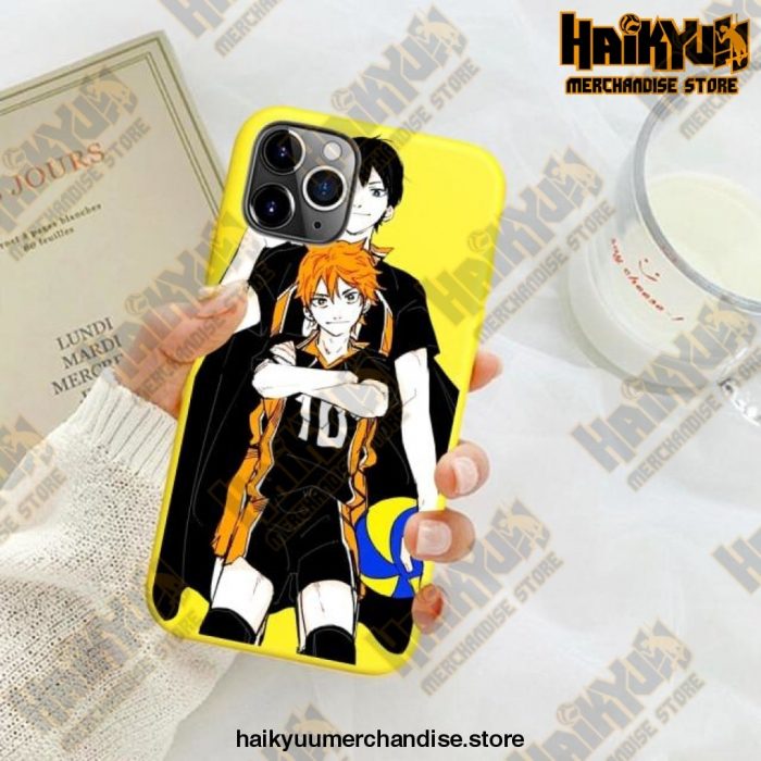 New Haikyuu Anime Yellow Phone Case For Iphone Se 2020 / Y6030E