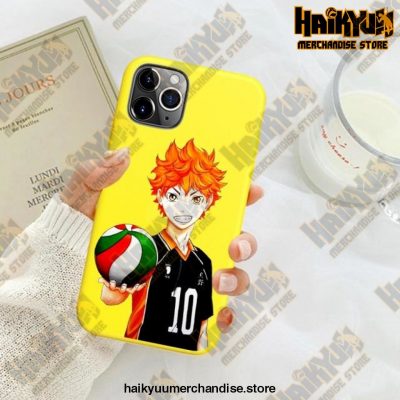 New Haikyuu Anime Yellow Phone Case For Iphone Se 2020 / Y6031E