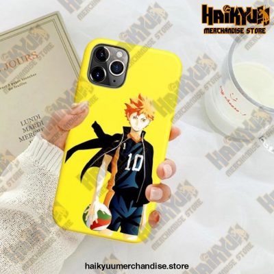 New Haikyuu Anime Yellow Phone Case For Iphone Se 2020 / Y6033E
