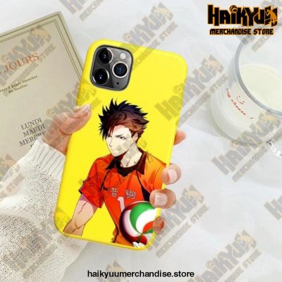 New Haikyuu Anime Yellow Phone Case For Iphone Se 2020 / Y6034E
