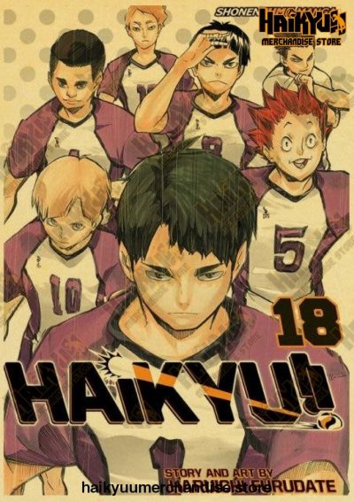 Vintage Anime Haikyuu!! 2021 Retro Poster 42X30 Cm / Q015 20