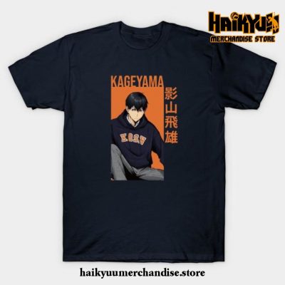 Kageyama Tobio - Haikyuu!! Anime T-Shirt Navy Blue / S