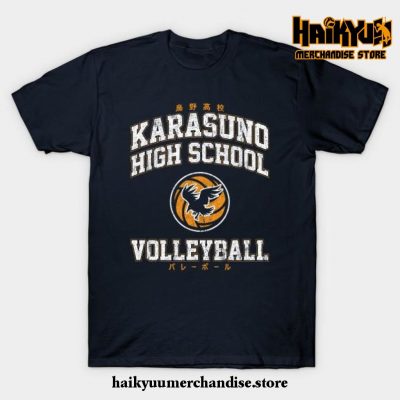 Karasuno High School Volleyball T-Shirt Navy Blue / S