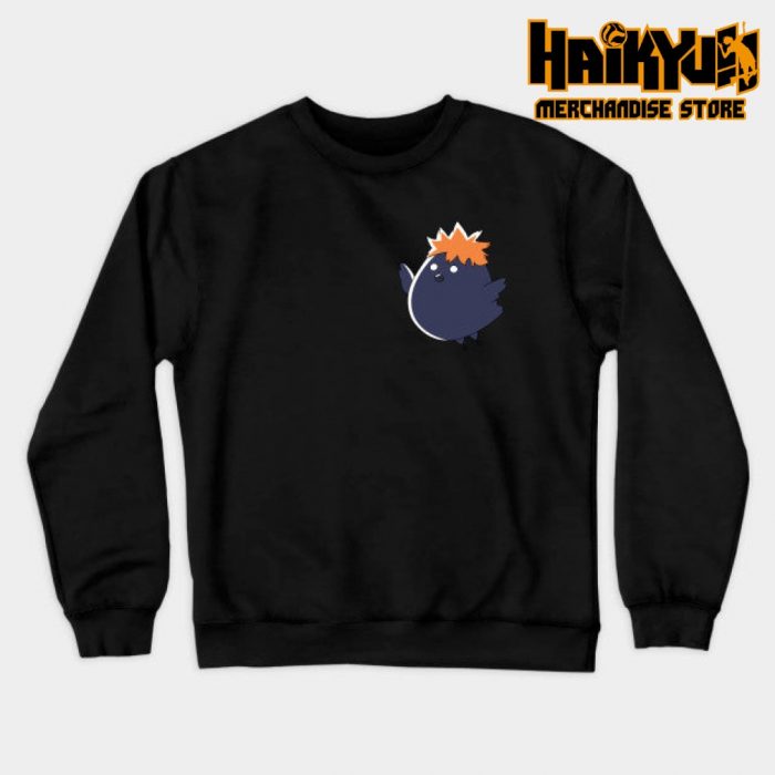 Chibi Crow Hinata Sweatshirt Black / S