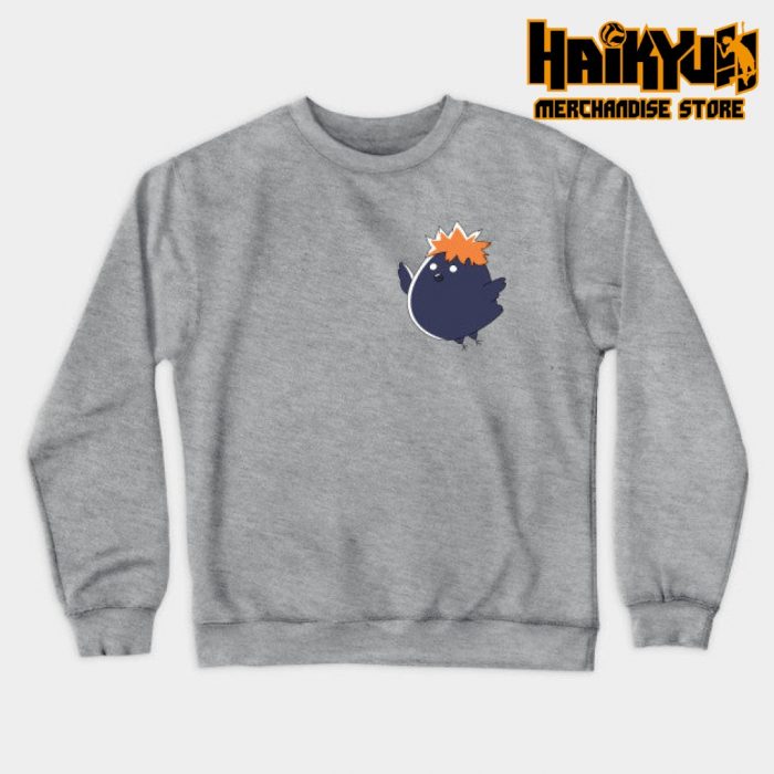 Chibi Crow Hinata Sweatshirt Gray / S