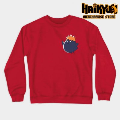 Chibi Crow Hinata Sweatshirt Red / S