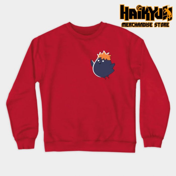 Chibi Crow Hinata Sweatshirt Red / S